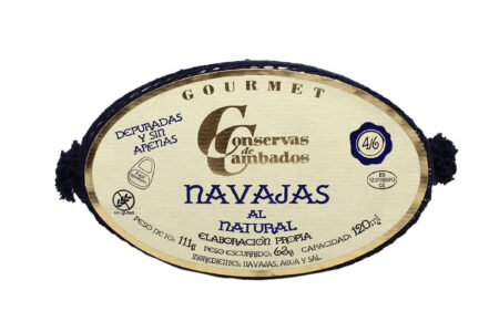 Navajas en conserva Cambados en Ricardo Fuentes Salazones